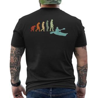 Kayaks Canoes Rafting Vintage Kayaker Kayaking Men's T-shirt Back Print - Monsterry