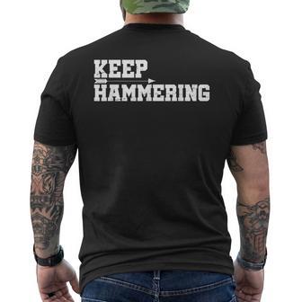 Keep Hammering Archery Motivational-Archery Bow Hunting Men's T-shirt Back Print - Monsterry DE