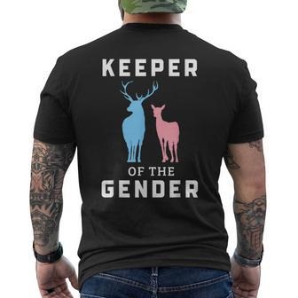 Keeper Of The Gender Buck Or Doe Gender Reveal Men's T-shirt Back Print - Monsterry UK