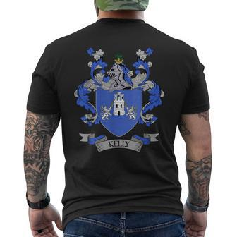Kelly Coat Of Arms Kelly Family Crest Mens Back Print T-shirt - Thegiftio UK