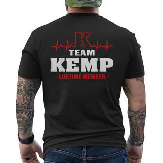 Kemp Surname Family Last Name Team Kemp Lifetime Member Men's T-shirt Back Print - Seseable