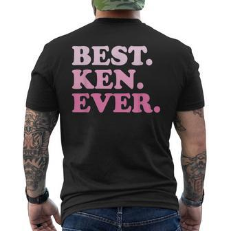 Ken Name Best Ken Ever Vintage Men's T-shirt Back Print | Seseable UK