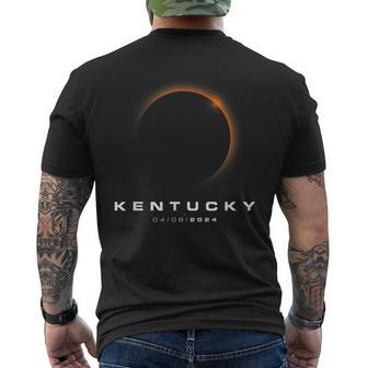 Kentucky Total Solar Eclipse 2024 Kentucky Solar Eclipse Men's T-shirt Back Print | Mazezy