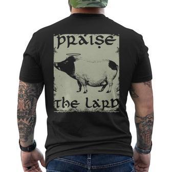 Keto Diet Praise The Lard Pork Bacon Men's T-shirt Back Print - Monsterry AU