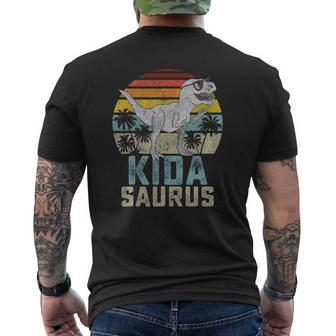 Kidasaurusrex Dinosaur Kid Saurus Family Matching Mens Back Print T-shirt | Mazezy