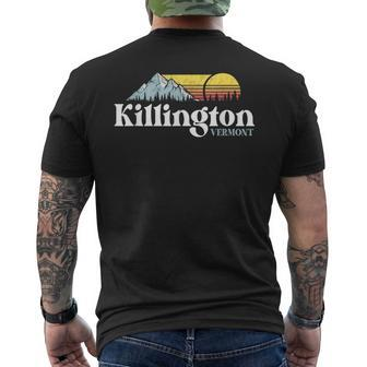 Killington Vermont Ski Snowboard Hiking Things To Do Places Men's T-shirt Back Print - Seseable