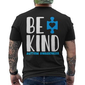 Be Kind Autism Awareness Men's T-shirt Back Print - Monsterry UK
