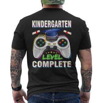 Kindergarten Level Complete Graduation Class 2024 Boys Gamer Men's T-shirt Back Print - Seseable