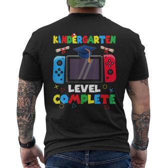 Kindergarten Level Complete Graduation Class Of 2024 Gamer Men's T-shirt Back Print - Seseable