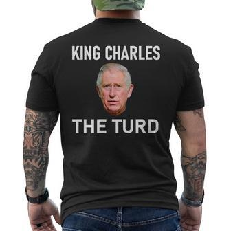 King Charles The Turd Men's T-shirt Back Print - Thegiftio UK