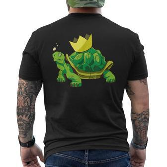 The King Of Galapagos Tortoise Giant Turtle Men's T-shirt Back Print - Monsterry AU