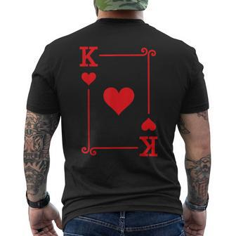 King Hearts Card Costume Playing Cards King Hearts Men's T-shirt Back Print - Seseable