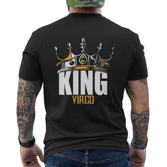 King Virgo Zodiac Happy Birthday Mens Back Print T-shirt - Thegiftio UK