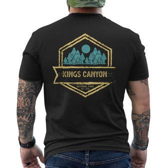 Kings Canyon Vintage Kings Canyon National Park Men's T-shirt Back Print - Monsterry DE