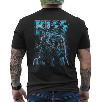 Kiss Blue Blitz T-Shirt mit Rückendruck - Seseable