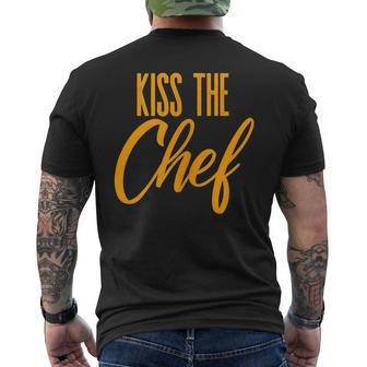 Kiss The Chef Men's T-shirt Back Print - Monsterry AU