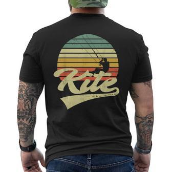 Kite Kiten Kiteboarding Kitesurfing Surf Vintage Retro T-Shirt mit Rückendruck - Seseable