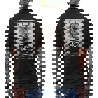 Kitty Jail Photo I Shredded The Toilet Paper Bad Cat Hot Men's T-shirt Back Print | Seseable UK