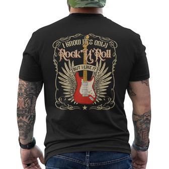 I Know It's Only Rock'n'roll But I Like It Rock Music Men's T-shirt Back Print - Monsterry