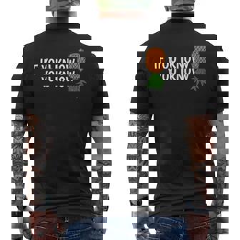 If You Know Swinging Upside Down Pineapple Men's T-shirt Back Print - Thegiftio UK