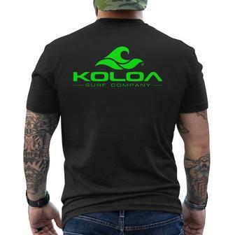 Koloa Surf Classic Wave Green Logo Men's T-shirt Back Print - Monsterry CA