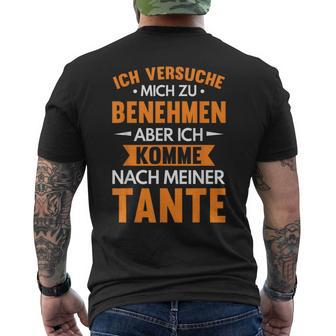 Komme Nach Tante Niche Nephew Patentante Saying T-Shirt mit Rückendruck - Seseable