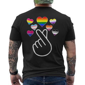 Kpop Gay Pride Lgbt Trans Pan Bisexual Ace Nonbinary Lesbian Men's T-shirt Back Print - Monsterry