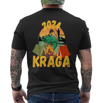 Kraga Camping Angeln T-Shirt mit Rückendruck - Geschenkecke