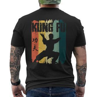Kung Fu Retro Vintage Sunset Chinese Martial Arts T-Shirt mit Rückendruck - Seseable