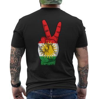Kurdish Flag Kurdish Kurdistan T-Shirt mit Rückendruck - Seseable