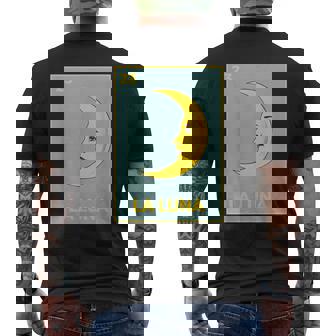 La Luna Card Mexican Lottery Card Men's T-shirt Back Print - Seseable