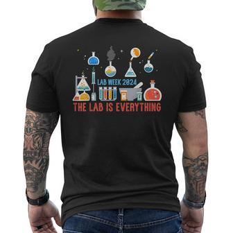 The Lab Is Everything Medical Laboratory Week 2024 Men's T-shirt Back Print - Seseable