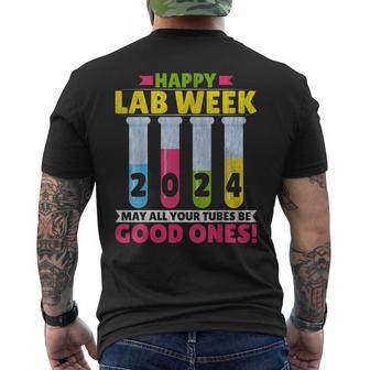 Lab Tech Happy Lab Week 2024 Lab Technician Men's T-shirt Back Print - Monsterry AU