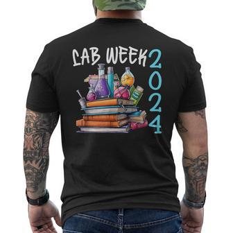 Lab Week 2024 Laboratory Worker Fun Technologist Fan Men's T-shirt Back Print - Monsterry CA