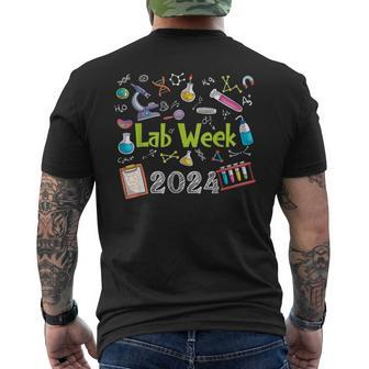 Lab Week 2024 Retro Medical Laboratory Tech Lab Week Men's T-shirt Back Print - Seseable