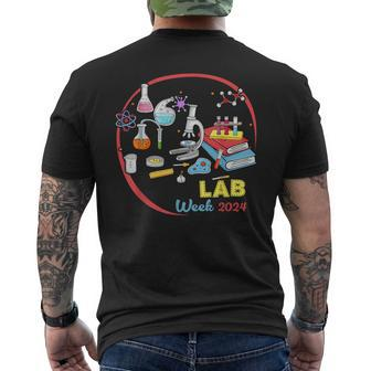 Lab Week 2024 Technologist Men's T-shirt Back Print - Monsterry