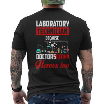 Laboratory Technician Joke Saying Lab Tech Men's T-shirt Back Print - Monsterry CA