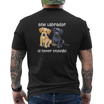 Labrador Pet Dog s Mens Back Print T-shirt - Thegiftio UK