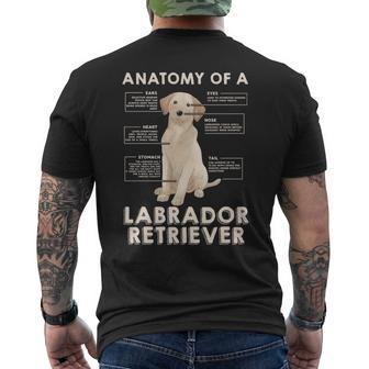 Labrador Retriever Anatomy For Lovers Men's T-shirt Back Print | Mazezy