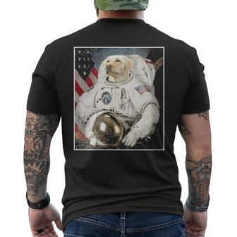 Labrador Retriever Space Explorer Men's T-shirt Back Print | Mazezy