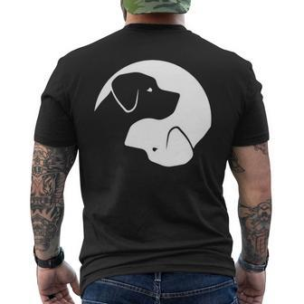 Labrador Retriever Yin Yang Men's T-shirt Back Print | Mazezy