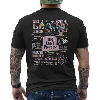 The Lab's Prayer Medical Laboratory Scientist On Back Men's T-shirt Back Print - Seseable