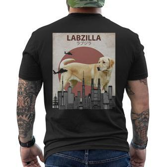 Labzilla Labrador Retriever Lab Lovers Men's T-shirt Back Print | Mazezy