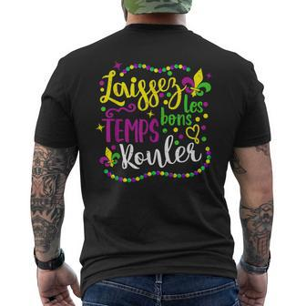 Laissez Les Bons Temps Rouler Mardi Gras 2024 New Orleans Men's T-shirt Back Print - Thegiftio UK