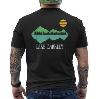 Lake Barkley Kentucky Forest And Lake Dark Men's T-shirt Back Print - Monsterry