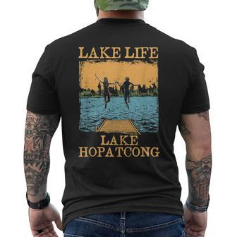 Lake Life Lake Hopatcong Swimming New Jersey Swimmer Camping Mens Back Print T-shirt - Thegiftio UK