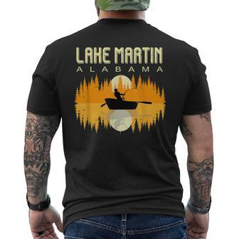 Lake Martin Alabama Usa Life And Fishing 80S Retro Men's T-shirt Back Print - Monsterry