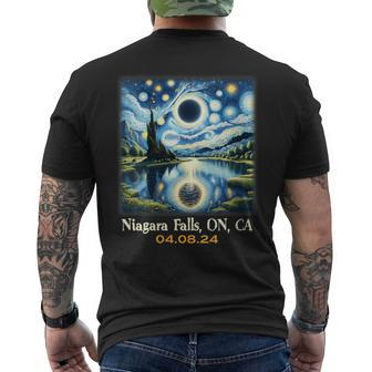 Lake Total Solar Eclipse Niagara Falls Ontario Canada Men's T-shirt Back Print | Mazezy DE