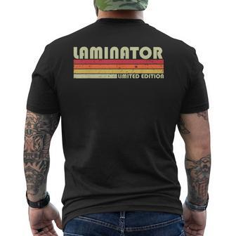 Laminator Job Title Profession Birthday Worker Idea Men's T-shirt Back Print - Monsterry UK