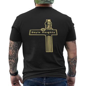 Lamp Post Boyle Heights Street Sign Street Wear Mens Back Print T-shirt - Seseable